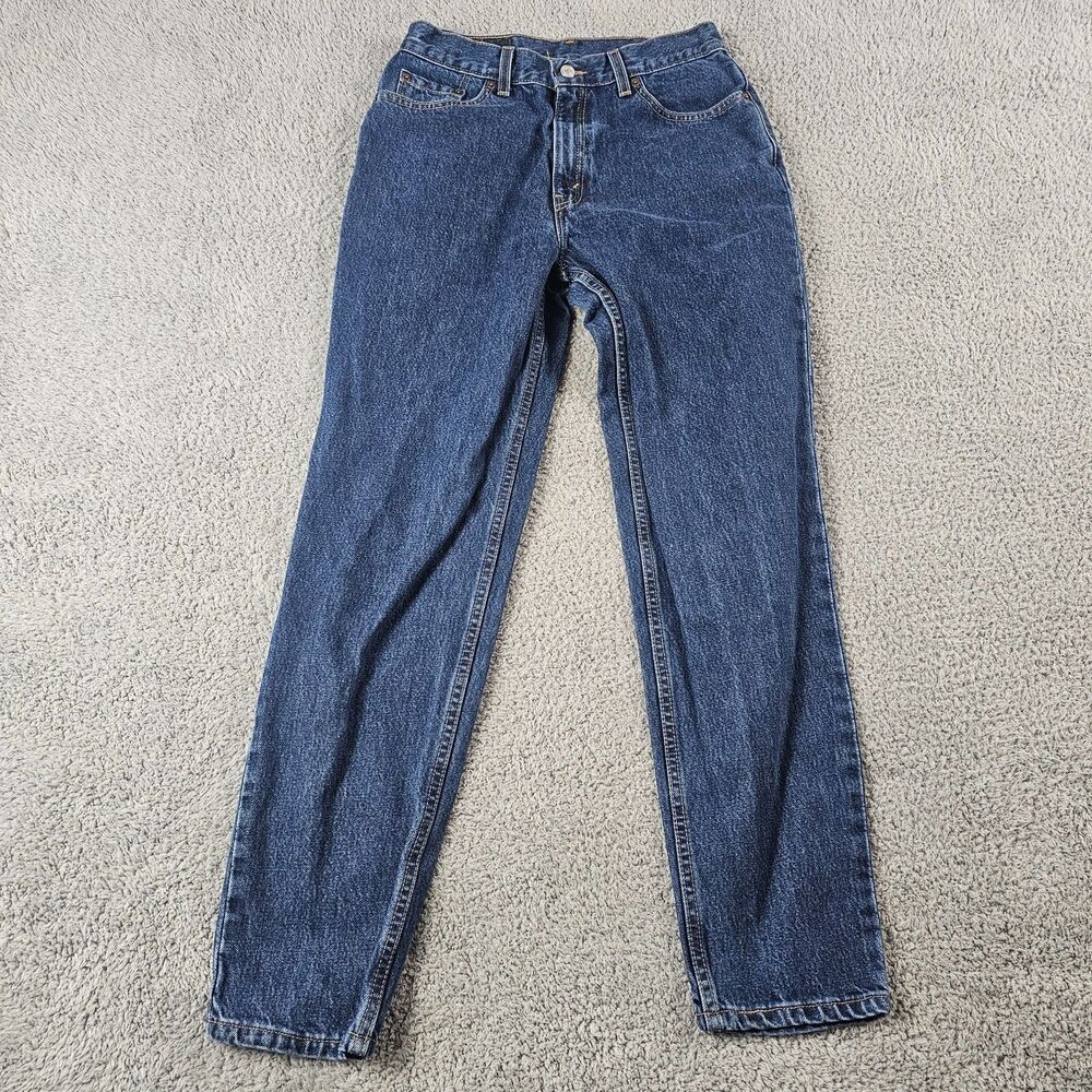 Vintage Levis 512 Jeans Womens 29x29* Blue Denim Tapered Distressed 90s Grunge